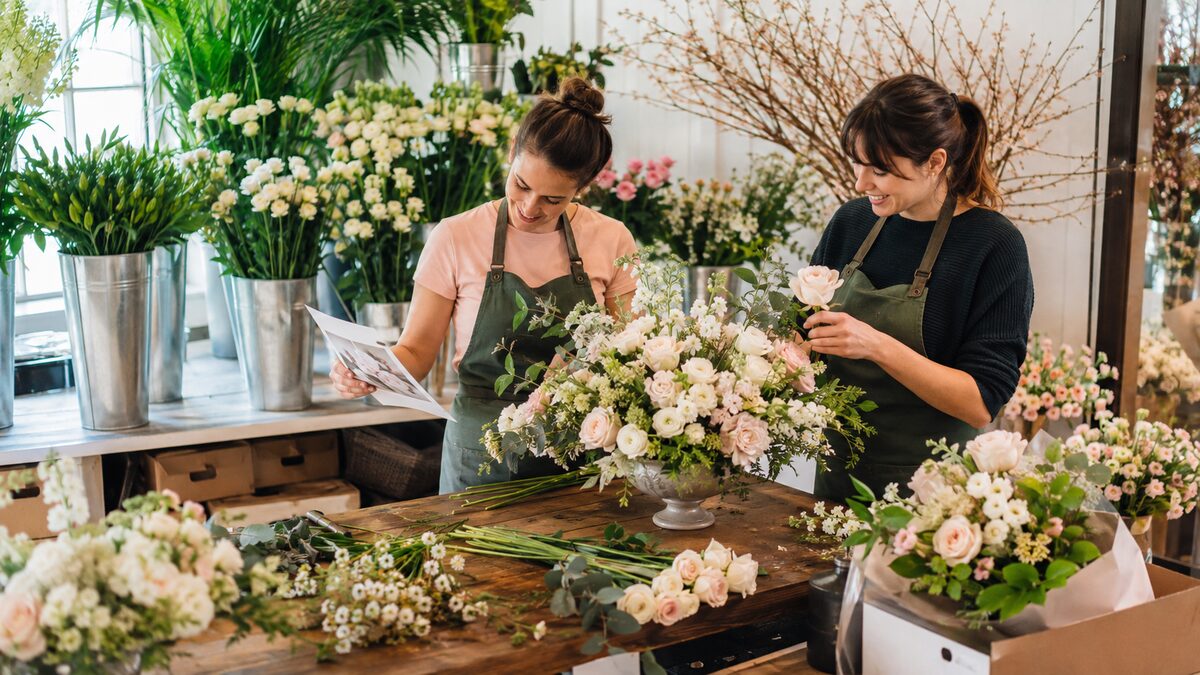 Florists field service team using The AC People operations platform
