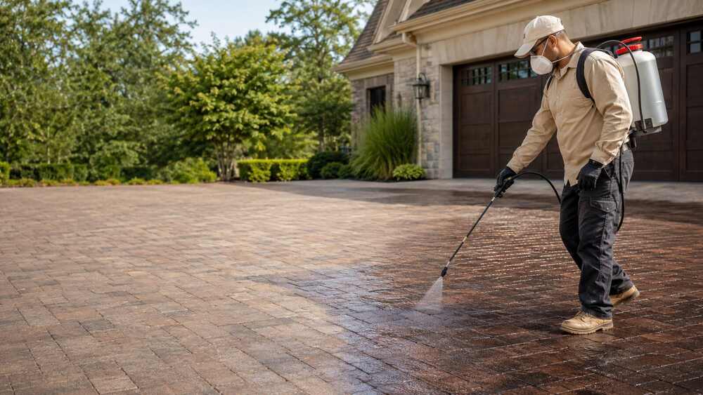 Paver Cleaning & Sealing field service team using The AC People operations platform