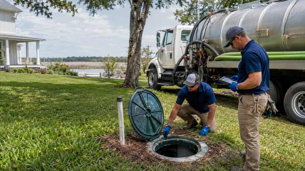 Septic field service operations